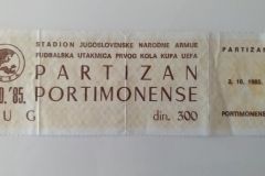 Kup UEFA 1985/86 | 02.10.1985. | Partizan - Portimonense 4:0