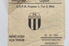 Kup UEFA 1991/92 | 03.10.1991. | Partizan - Sporting Hihon 2:0 - 3:4 pen