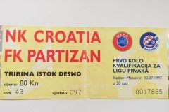 Liga Šampiona 1997/98 | 30.07.1997. | Kroacija (Zagreb) - Partizan 5:0