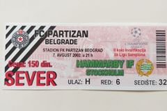 Liga šampiona | 07.08.2002. | Partizan - Hamarbi 4:0