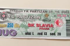 Kup UEFA | 31.10.2002. | Partizan - Slavija Prag 3:1