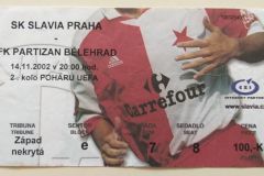 Kup UEFA | 14.11.2002. | Slavija Prag - Partizan 5:1