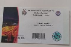 Liga Evrope | 17.09.2009. | Partizan - Tuluz 2:3