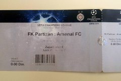 Liga šampiona | 28.09.2010. | Partizan - Arsenal 1:3