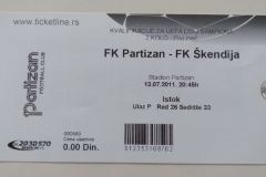 Liga šampiona | 13.07.2011. | Partizan - Škendija 4:0