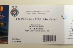 Liga Evrope | 06.12.2012. | Partizan - Rubin 1:1