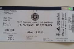 Liga šampiona | 15.07.2014. | Partizan - Toršavn 3:0