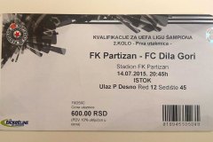 Liga šampiona | 14.07.2015. | Partizan - Dila Gori 1:0