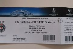 Liga šampiona | 26.08.2015. | Partizan - Bate Borisov 2:1