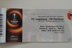 Liga Evrope | 01.10.2015. | Augsburg - Partizan 1:3